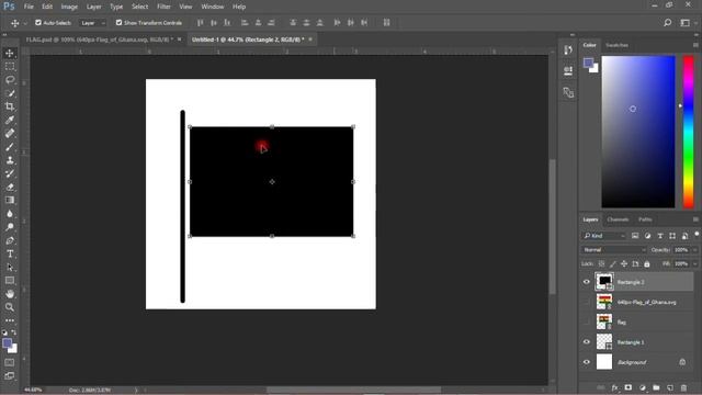 How to create Ghana Flag Clip Art in Photoshop CC смотреть онлайн