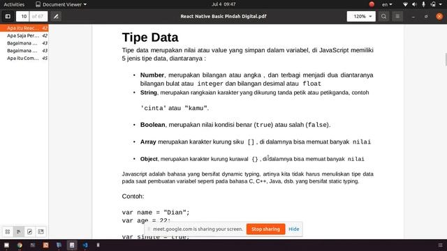 Kursus Online React Native Batch 2 Pertemuan 1 смотреть онлайн