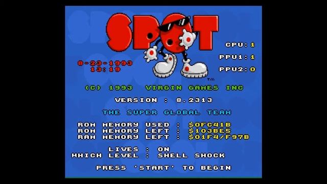 SNES Cool Spot Cheat Mode смотреть онлайн