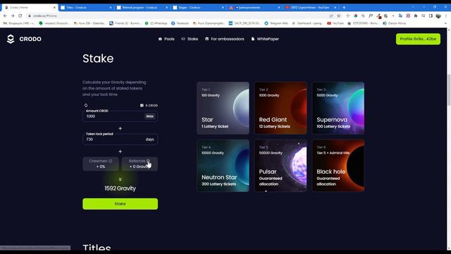 Crodo.io | Как повысить гравитацию? | Ранги и рефералы смотреть онлайн