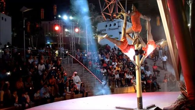 Thrilling acts by Incredible Mallakhamb team | Ferrari World | Abu Dhabi | Festival of Light 2016 | смотреть онлайн