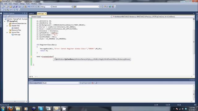 OpenGL,Win32,C++ Tutorial 1- Creating The Window смотреть онлайн