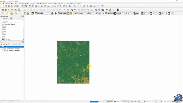 Изменение проекции растров в QGIS 3.16 смотреть онлайн