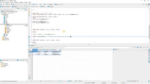 SQL COURS COMPLET: Ajout des données & suprresion de la table смотреть онлайн