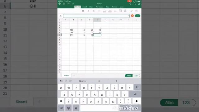 How to make a Chart in Ms Excel in ipad /very easy method/to make a chart смотреть онлайн