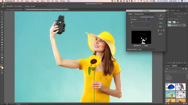 MATCH COLOR between images in PHOTOSHOP with CURVES and LAB смотреть онлайн