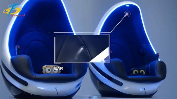 Explore the fun and interactive experience of the virtual reality world - double seats egg chair