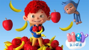 Plátano y Manzana Canciones para niños en Español HeyKids