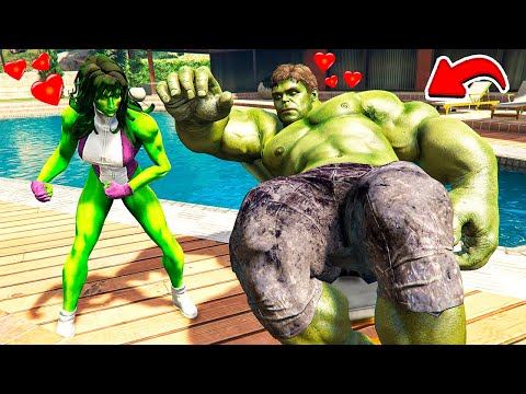 ЖЕНЩИНА ХАЛК ПРОТИВ ХАЛКА в ГТА 5 МОДЫ! HULK ОБЗОР МОДА в GTA 5 ВИДЕО MODS смотреть онлайн