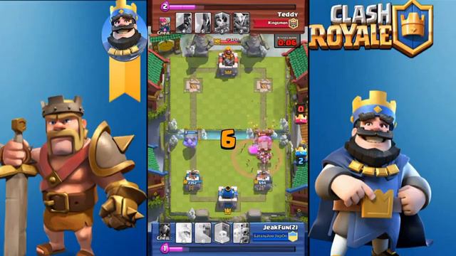 8 лвл тащит на 10 арене [Clash Royale] смотреть онлайн