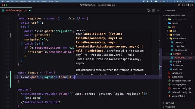 8 Add Logout Button | Laravel React Authentication смотреть онлайн