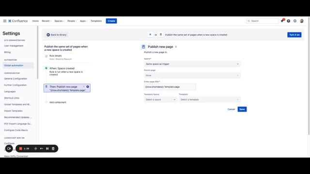 How to standardize Confluence space creation with automation смотреть онлайн