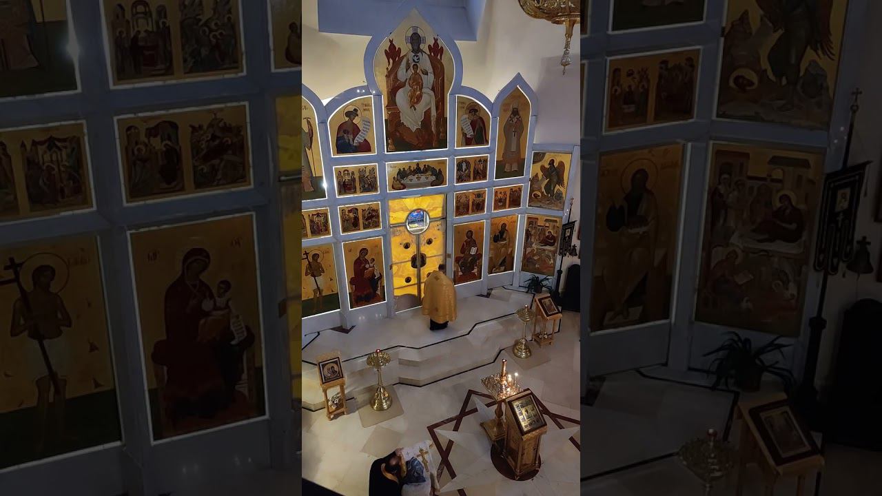 28.10.2023 Фрагмент трансляции Воскресного Всенощного бдения. Память св мч Лонгина сотника. смотреть онлайн