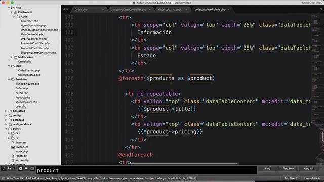 Desarrollo Ecommerce con PHP y Laravel | 58. Email en actualización de datos смотреть онлайн