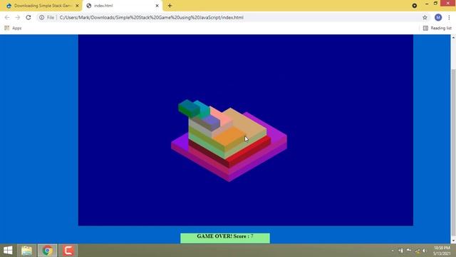 Simple Stack Game using JavaScript смотреть онлайн