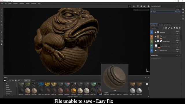Substance Painter Unable To Save File - Easy Fix