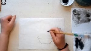 Рисуем орхидею Чжу Да и старинное Гунби