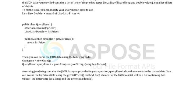 How to parse this nested List json that has no keys on inner list objects смотреть онлайн