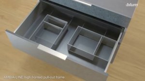 Рамки AMBIA-LINE для ящиков с высоким фасадом LEGRABOX BLUM