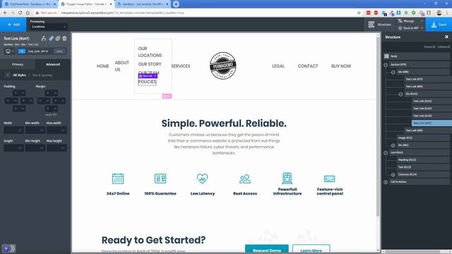 Custom Drop Down Menu in Oxygen Using OxyPowerPack смотреть онлайн
