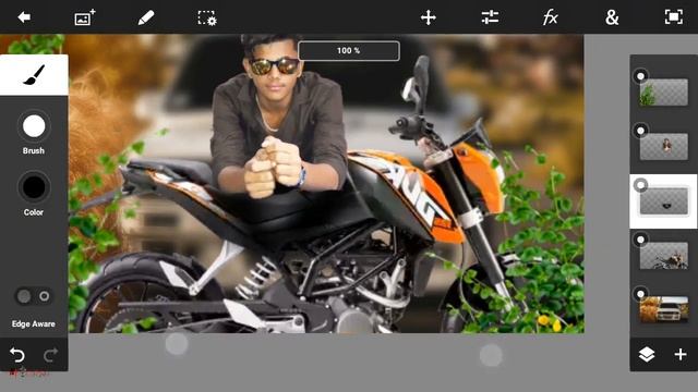 Awesome photoshop touch | ps touch heavy bike manipulation | how to change background in ps touch | смотреть онлайн