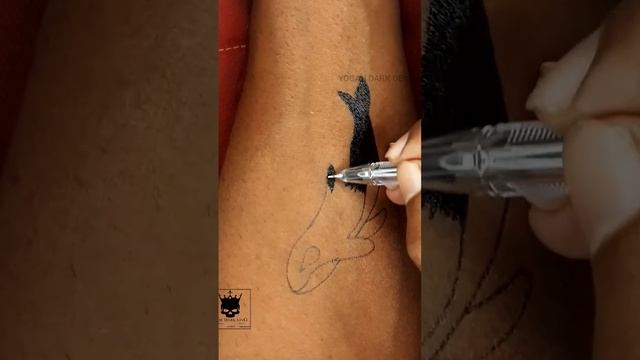 A dolphin temporary diy tattoo done by pen. #bollywood #latestmovies смотреть онлайн