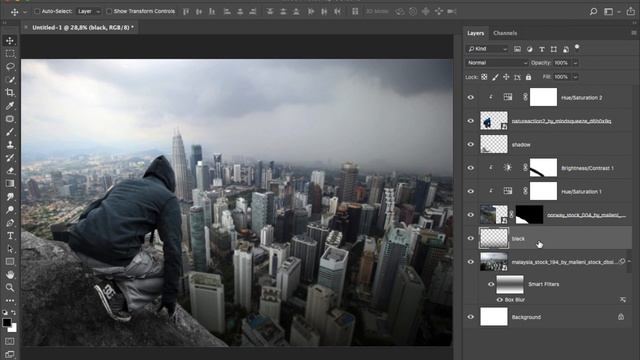 Above the City - Photoshop Manipulation Tutorial Processing смотреть онлайн