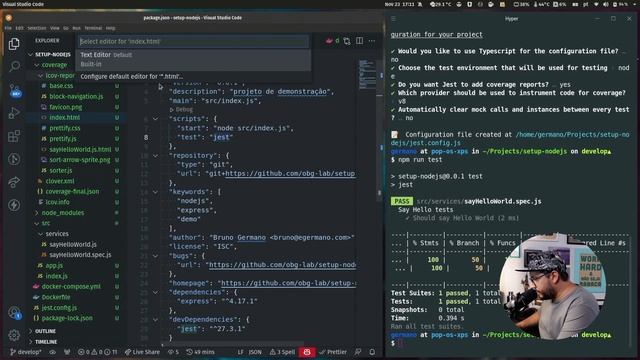 Como eu configuro meus projetos Node.js - Node.js, Javascript, Docker, Github Actions, Jest, CI/CD смотреть онлайн