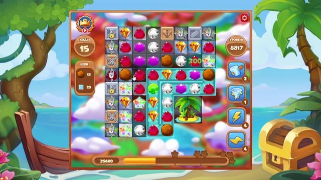 Как пройти уровень 8817 в игре Сокровища Пиратов