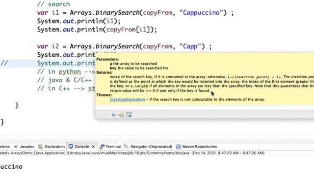 Daily Dose of Java -- Part 25: Searching and Sorting Arrays смотреть онлайн