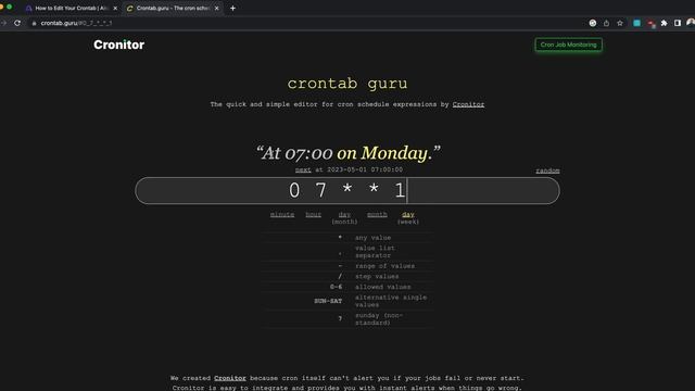 How to edit your crontab смотреть онлайн