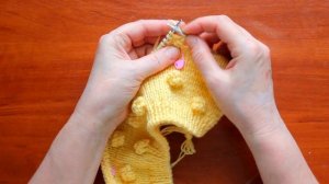 Узор "ШИШЕЧКИ" спицами: легко и быстро