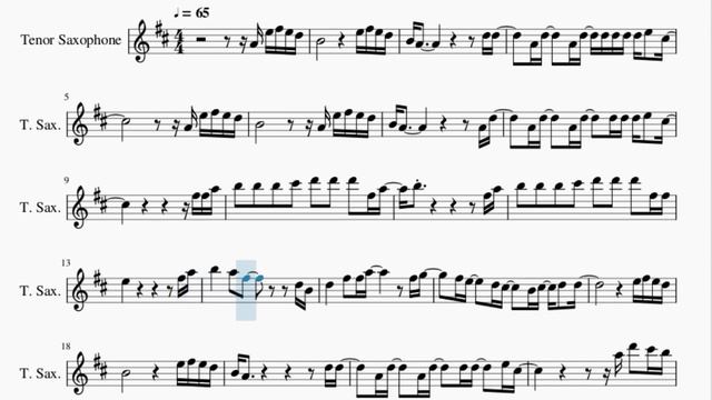 Tenor Sax Sheet Music: How to play Always Remember Us This Way (A Star is Born) by Lady Gaga смотреть онлайн