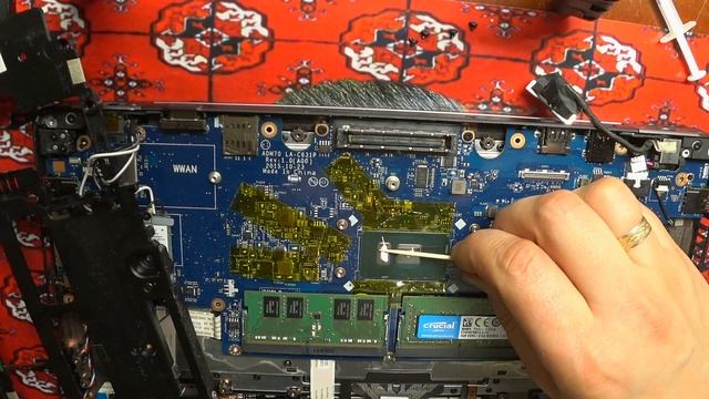 Замена термопасты процессора в ноутбуке