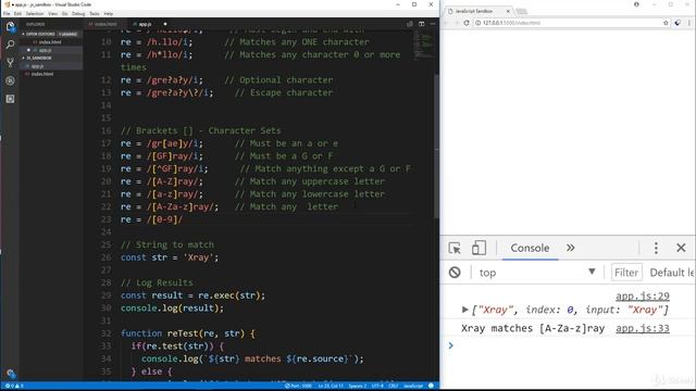 JavaScript Regular Expressions 3 - Character Sets & Quantifiers смотреть онлайн