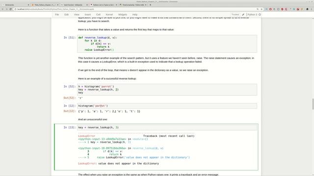 Think Python Chapter 11 Dictionaries смотреть онлайн