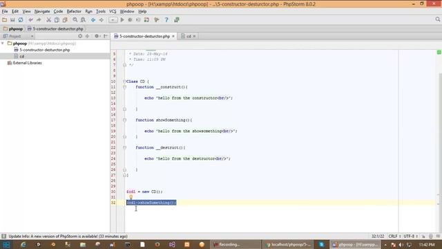 PHP Bangla Tutorial OOP (Object Oriented Programming) part 5 Constructor and destructor смотреть онлайн