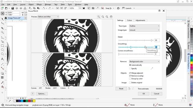 CorelDRAW 2020: Raster to Vector | Auto Image Trace with Theory смотреть онлайн