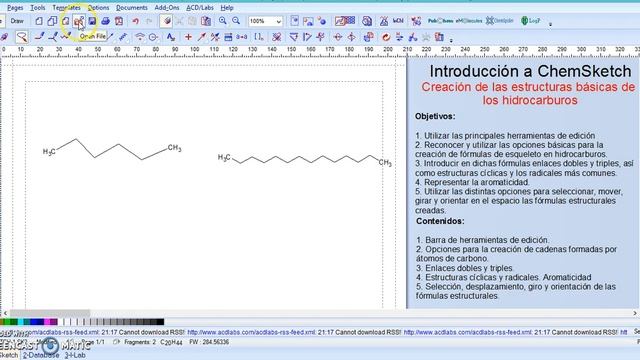 ChemSketch. Herramientas básicas y estructuras | | UPV смотреть онлайн