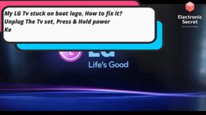 LG TV STUCK ON LG LOGO || LG TV STUCK ON LOGO SCREEN FIX