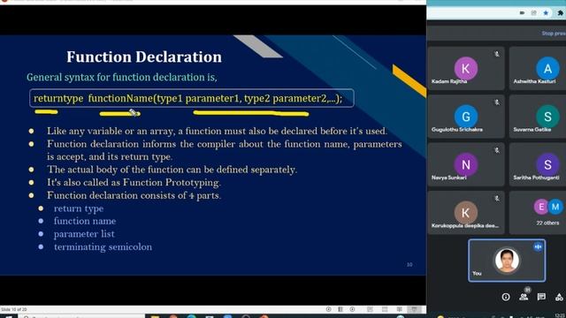 Functions in C- Types of Functions || Live Class in Telugu & English смотреть онлайн