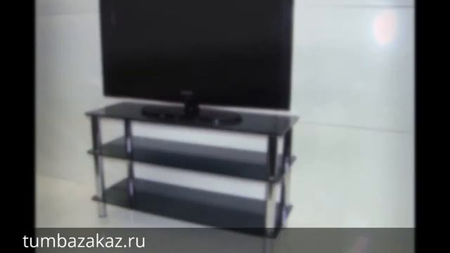 Стеклянная тумба под тв Стекло Металл СЛ 80-110 смотреть онлайн