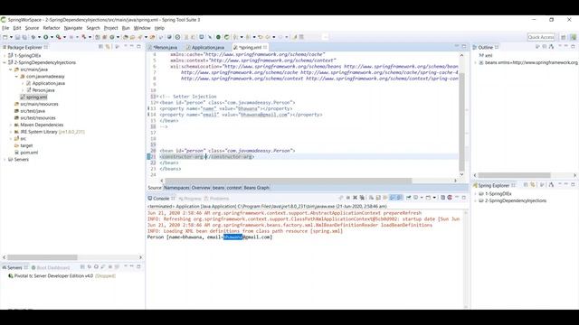 Spring IOC Container & Dependency Injection смотреть онлайн