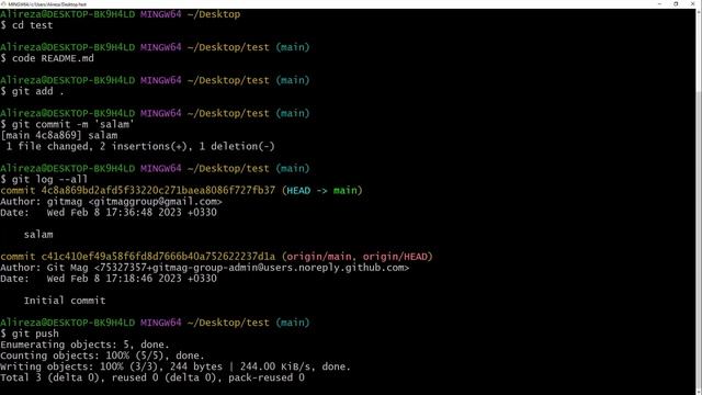 آموزش گیت (Git) - push and pull смотреть онлайн