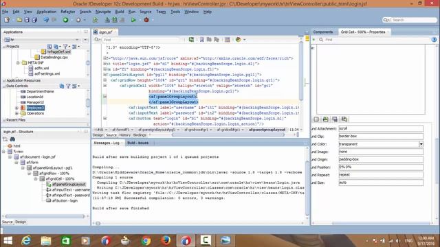 How to design and controls the Components in Oracle adf page смотреть онлайн