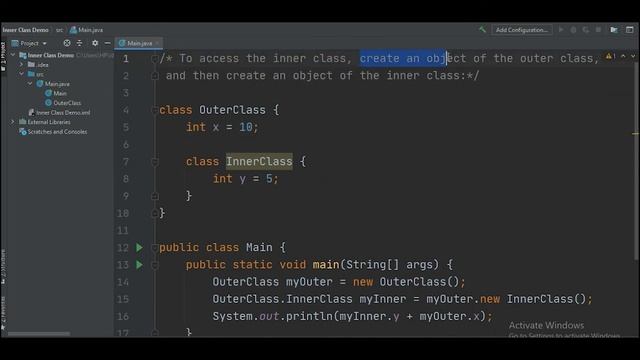 #7.1 Java Tutorial | Inner Class смотреть онлайн