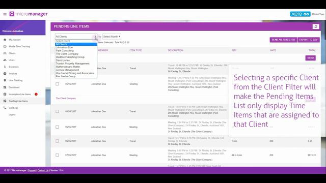 MicroManager Video Tutorial 9 - Processing a Time Item for invoicing using XERO смотреть онлайн