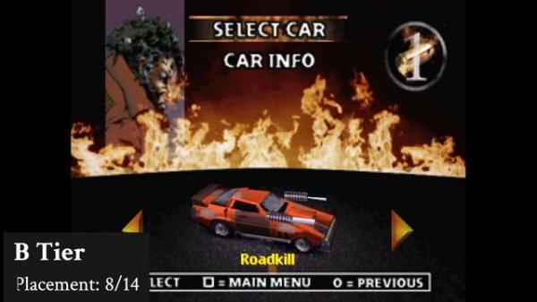Twisted Metal 2 Vehicle Tier List
