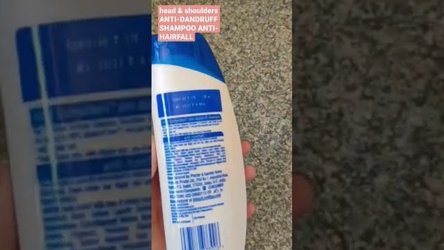 Head & Shoulders ANTI DANDRUFF SHAMPOO ANTI HAIRFALL | Head & Shoulder Review#Shorts##bestshorts