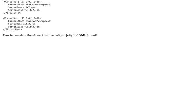DevOps & SysAdmins: Configuring Jetty for FastCGI has worked, but how to add virtual hosts? смотреть онлайн